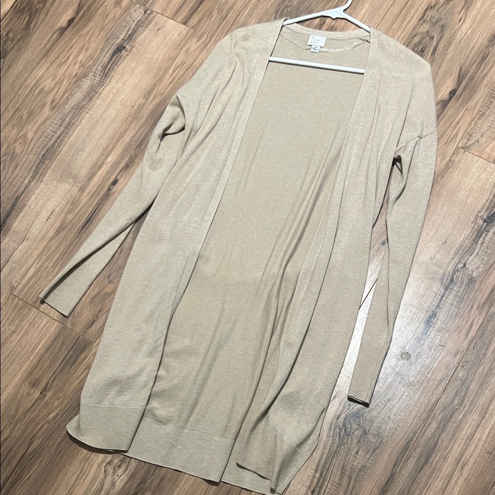 a new day Light Tan Open Front Cardigan